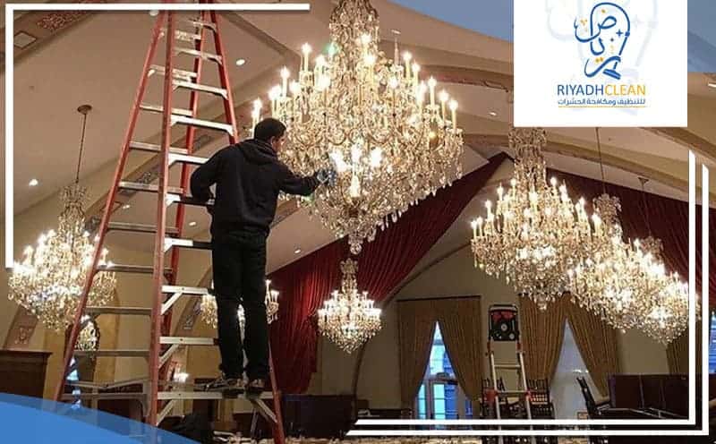 Chandelier cleaning